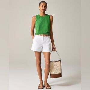 J.Crew 4" Heritage Chino Short Women's Size 2 Color White